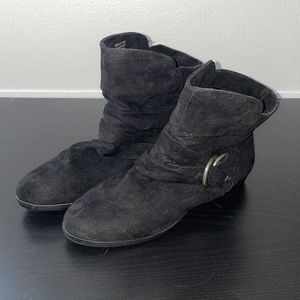 Black SO Zucchini Women's Slouch Ankle Boots Size 6.5